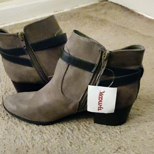 light and dark brown boots